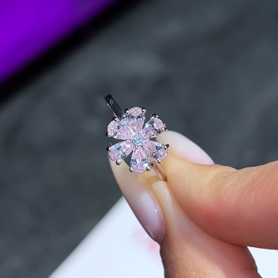 Pink Stone Silver Jewelry Set - S Splash of Color and Elegance 🩷