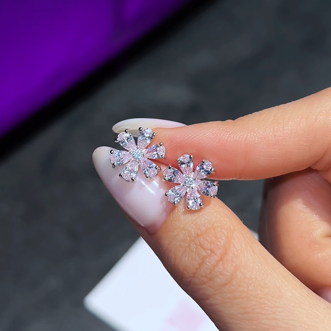 Pink Stone Silver Jewelry Set - S Splash of Color and Elegance 🩷