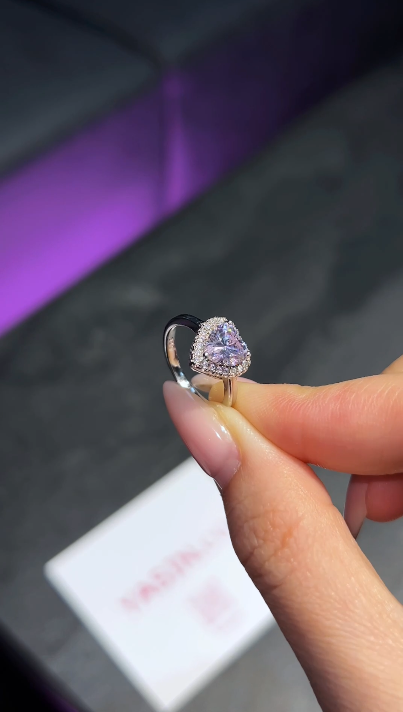 "Everlasting Love" Silver 925 Jewelry Set with Heart-Shaped Zircon A5 Stones