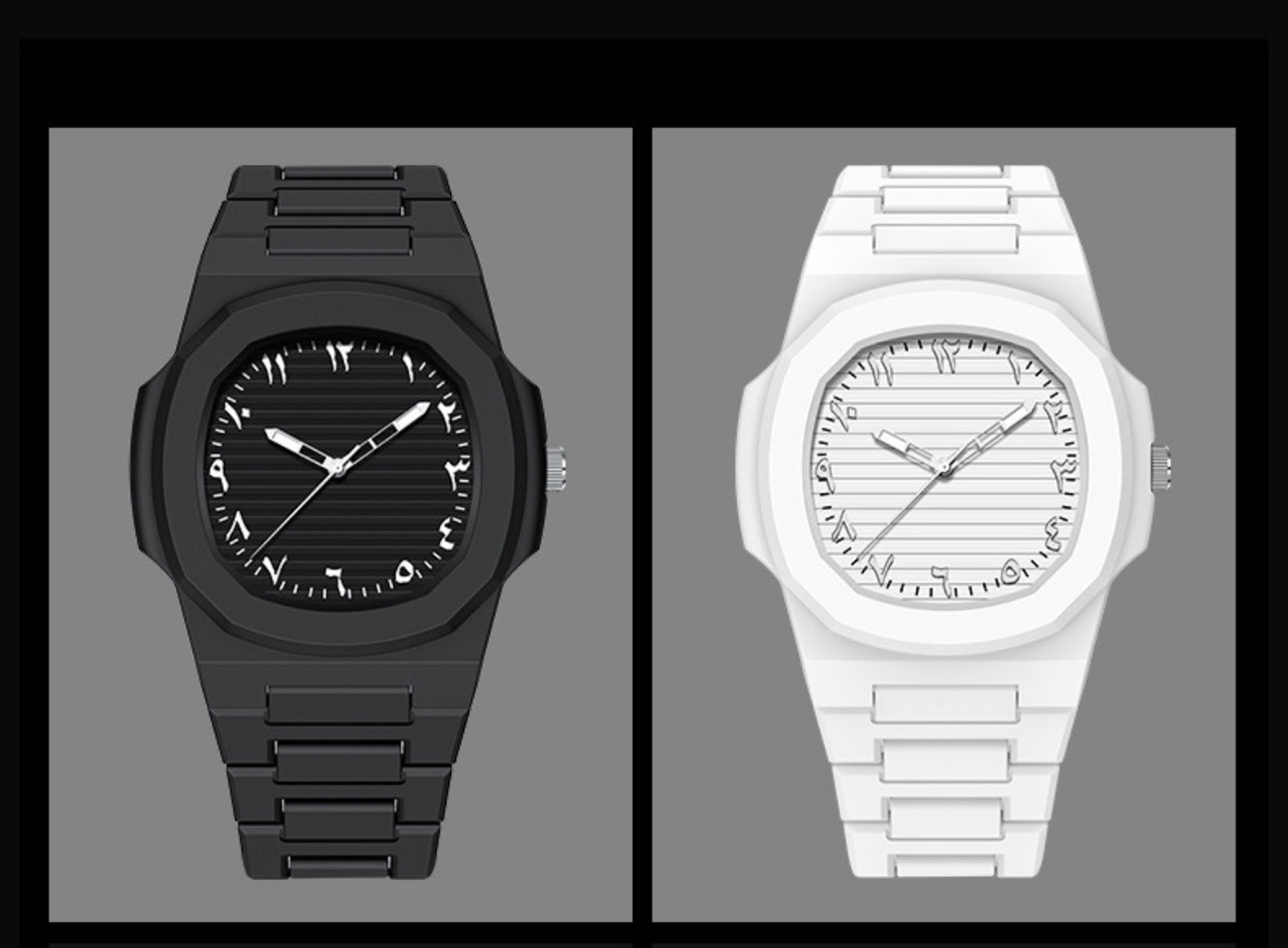 Men’s Polycarbonate Watch with High-Hardness Mineral Glass and Scratch-Resistant HD Lens