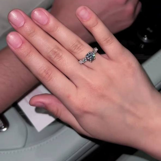 "Radiant Glow" Silver Ring