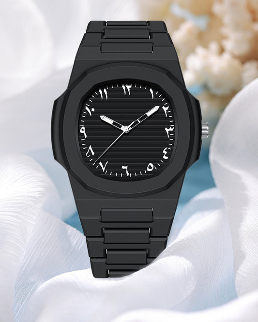 Men’s Polycarbonate Watch with High-Hardness Mineral Glass and Scratch-Resistant HD Lens