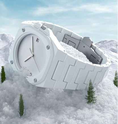 Men’s Polycarbonate Watch with High-Hardness Mineral Glass and Scratch-Resistant HD Lens