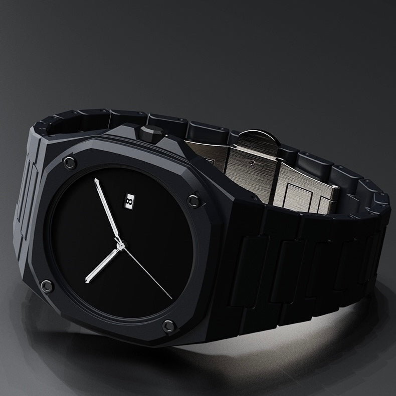 Men’s Polycarbonate Watch with High-Hardness Mineral Glass and Scratch-Resistant HD Lens